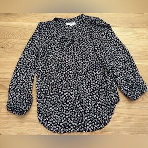 LOFT Paisley Print Blouse Medium M Top